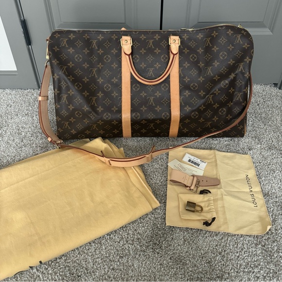 Authentic Louis Vuitton keep-all 55 good condition - Picture 1 of 8